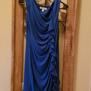 Blue ruffle dress